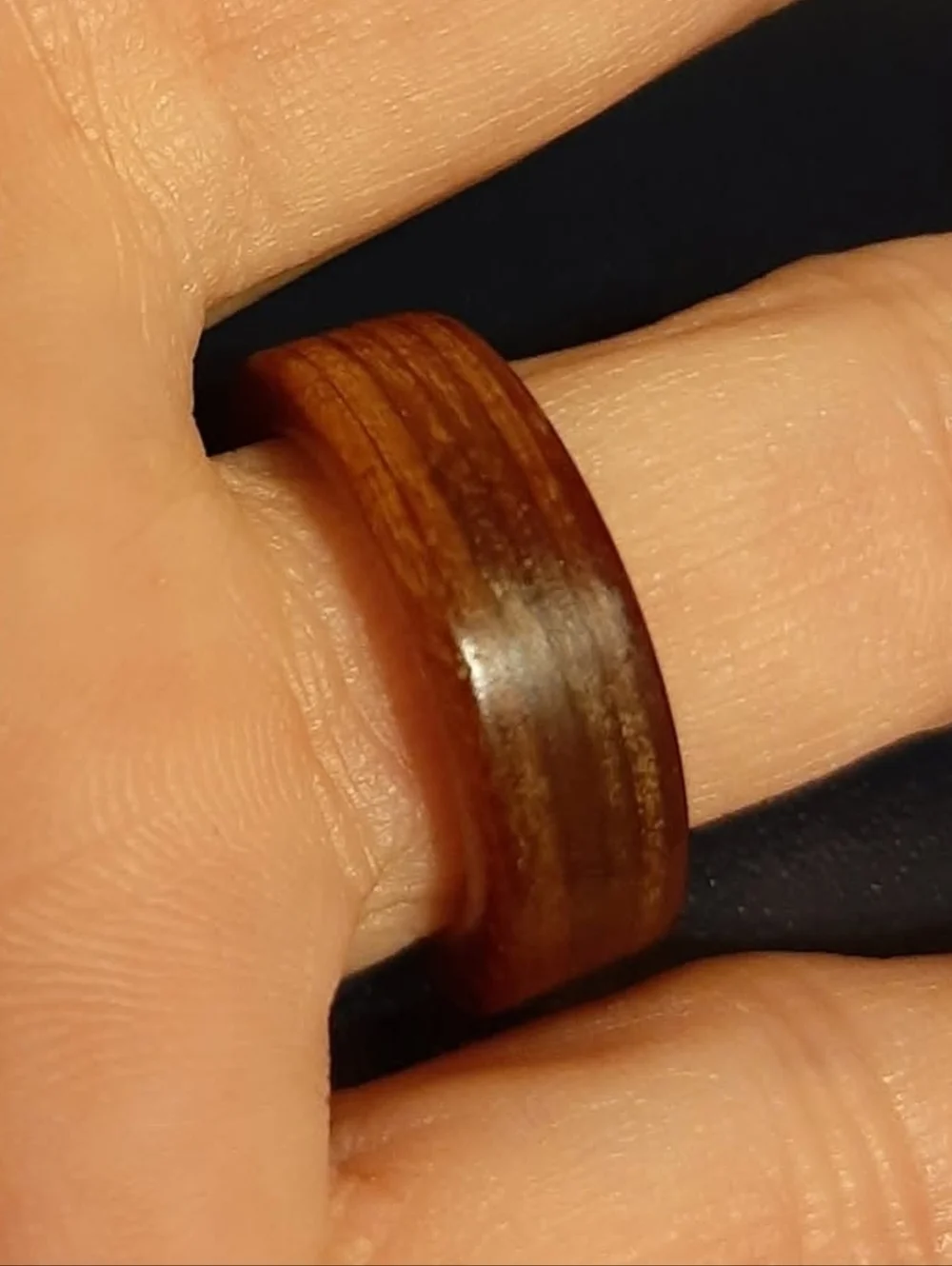 Vintage/Antique Full Around Wooden Ring approx size 6